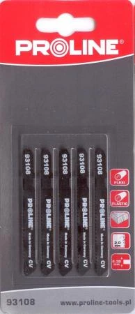Saw Blades 5pcs, Plexiglass 50 x 75 mm, 12 TPI, 2 mm B, Proline