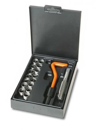 Gängsats för Tändstiftsreparation M14 x 1.25 mm, Komplett Sats, BETA Tools