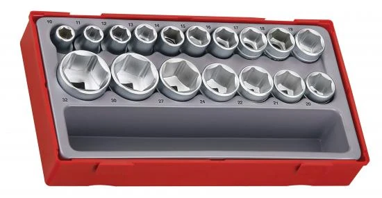 Hylssats 1/2 HEX 10-32 mm, TENG Tools
