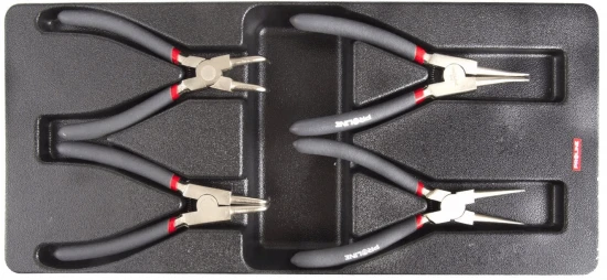 Circlip Pliers Tray 4 Pieces set Empty, Proline