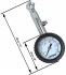 Däckstryckmätare 4bar, 60PSI, 38 mm, analog lufttrycksmätare för bildäck i metall, bra nogrannhet