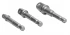 Hylsadapter 3st 1/4 till 3/8 och 1/2, adapter för hylsor, 73 mm lång