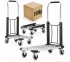 Flyttvagn 150 kg, transportvagn av aluminium, lastkärra, hopfällbar, HiGHER