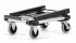 Flyttvagn 150 kg, transportvagn av aluminium, lastkärra, hopfällbar, HiGHER