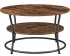 Runt kaffebord, soffbord, vintage rustik