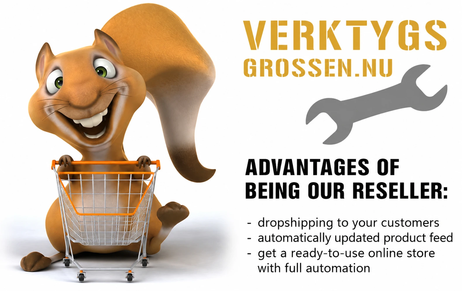 Become a reseller with Verktygsgrossen - dropshipping, trade prices and e-commerce solutions for tools