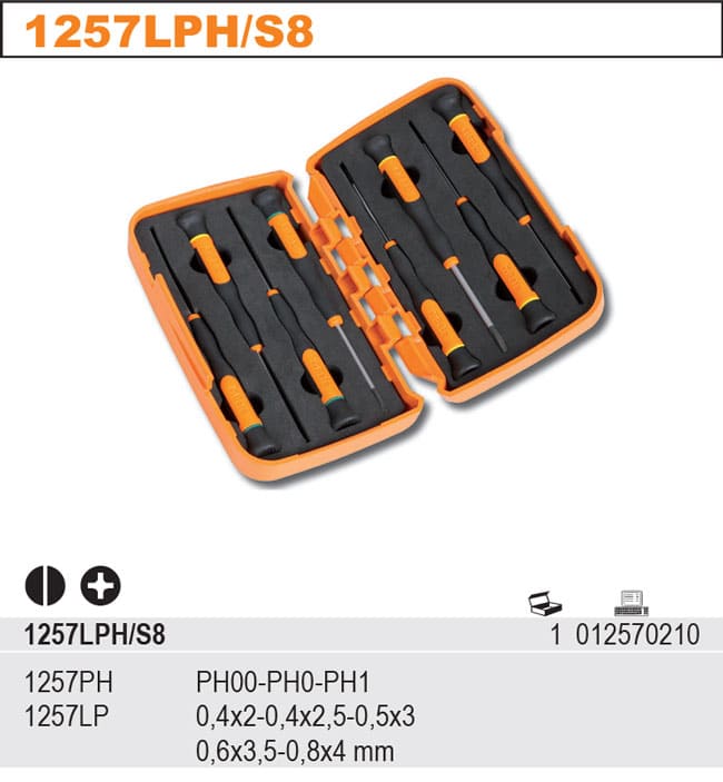 Precision Screwdriver set 8 Pieces Phillips, BETA Tools
