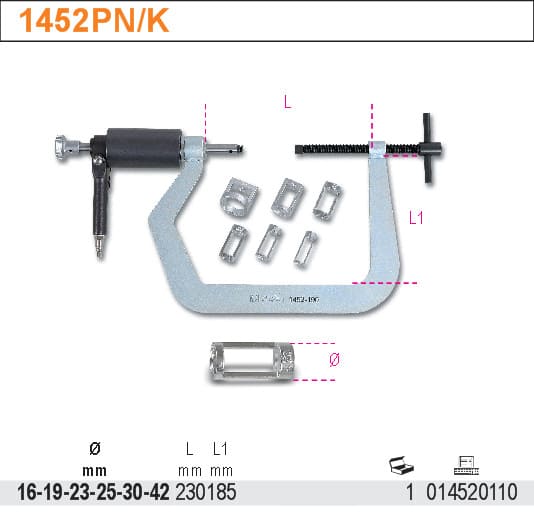 Ventilbåge pneumatiskt, tryckluft, 1452 PN/K | Beta