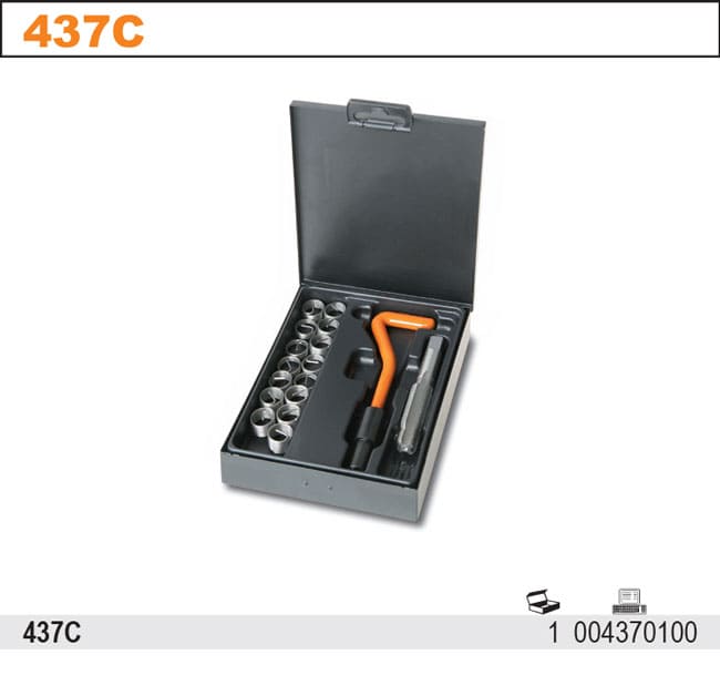 Complete Spark Plug Thread Repair Kit M14 x 1.25 mm, BETA Tools