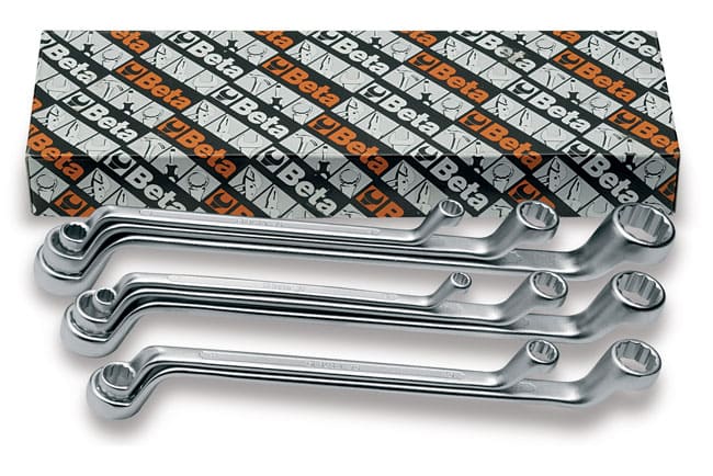 Ringnyckelsats Dubbel Bockad 8 Delar 6 x 7 mm-20 x 22 mm, BETA