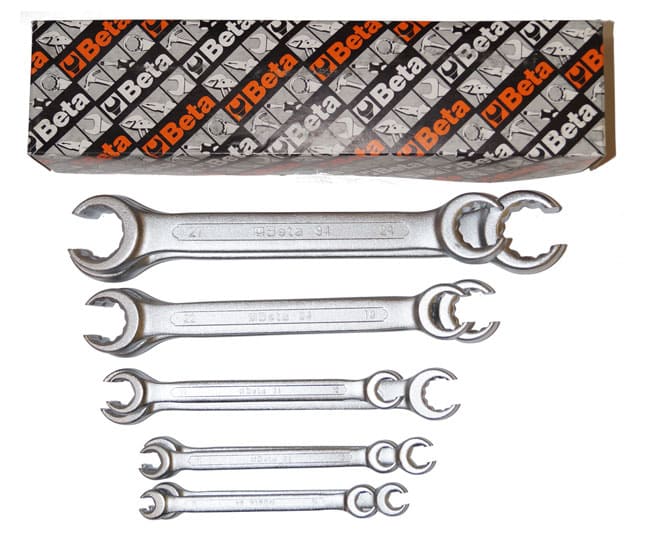 Open Box End Wrench set 10 Pieces 8 x 10 mm-30 x 32 mm, BETA