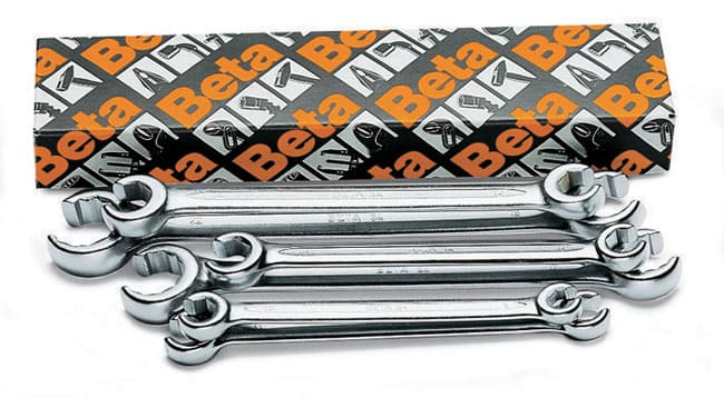 Open End Wrench set 6 Pieces 8 x 10 mm-19 x 22 mm, BETA
