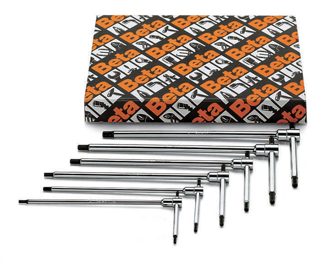 Chrome T-handle hex wrench set | Beta Tools