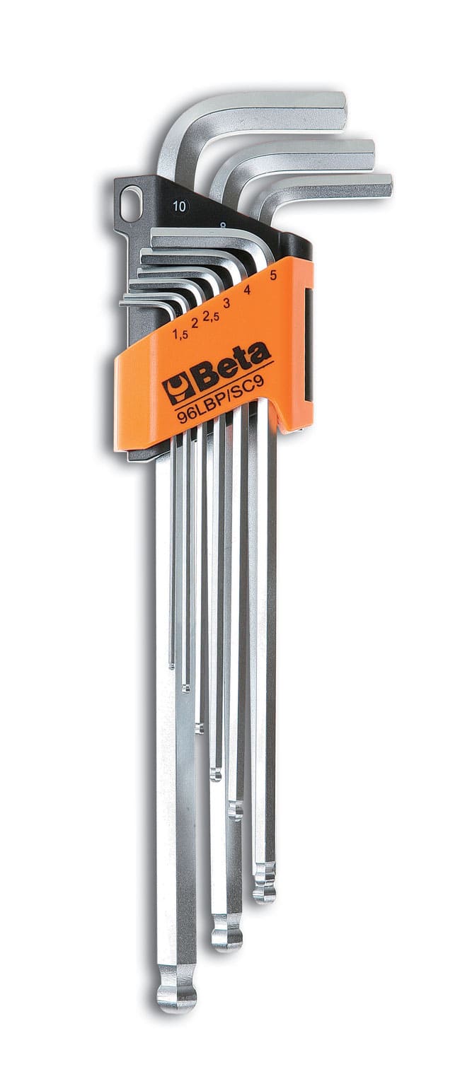 Long HEX Key set, 8 Pieces, 2-10 mm, BETA