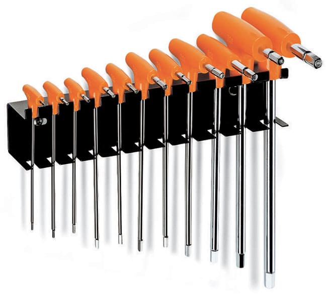 HEX Key set with T-Handle, 11 Pieces, 2-10 mm, BETA