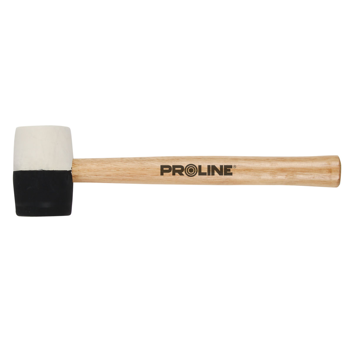 Rubber Mallet Black-Red 980g, Wooden Handle, Proline