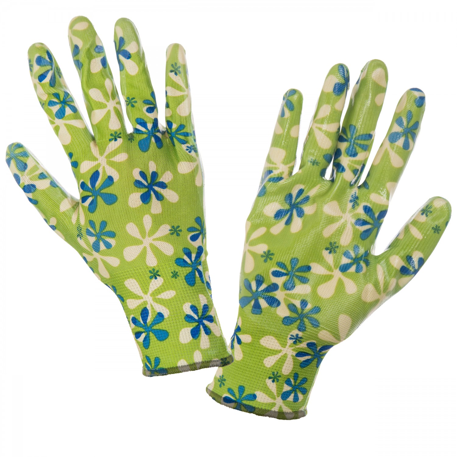 Gloves Nitrile Green L220407P, Card, 7 , CE, LAHTI