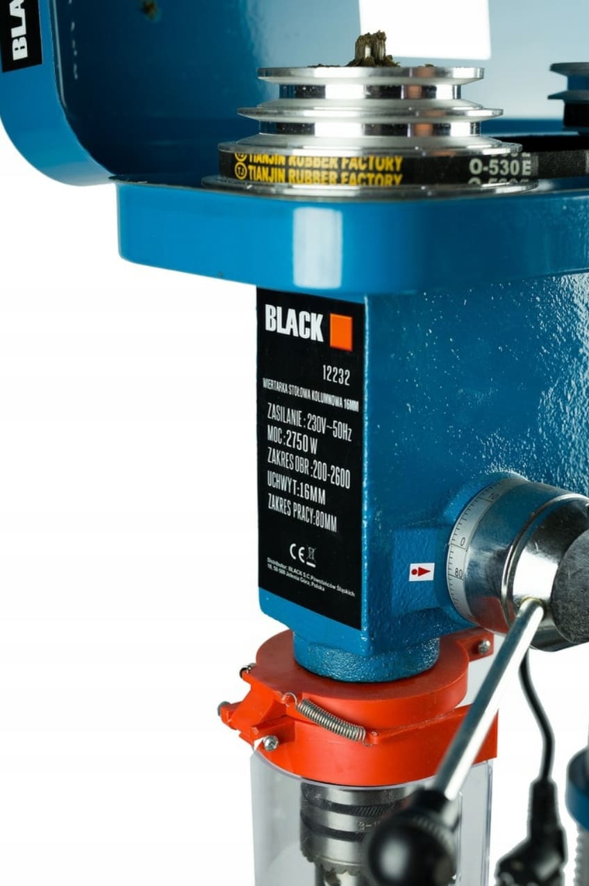 Column Drill Press 16 mm 2750 W, Black