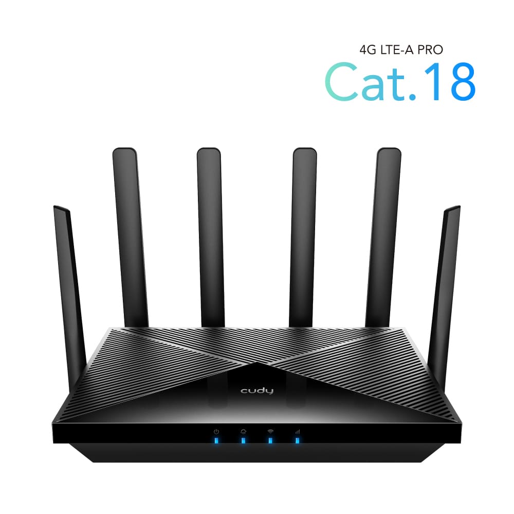 Router WiFi 6e AX1800 CAT18, Dual SIM, WAN 4G LTE 5 band Open WRT, Cudy LT18