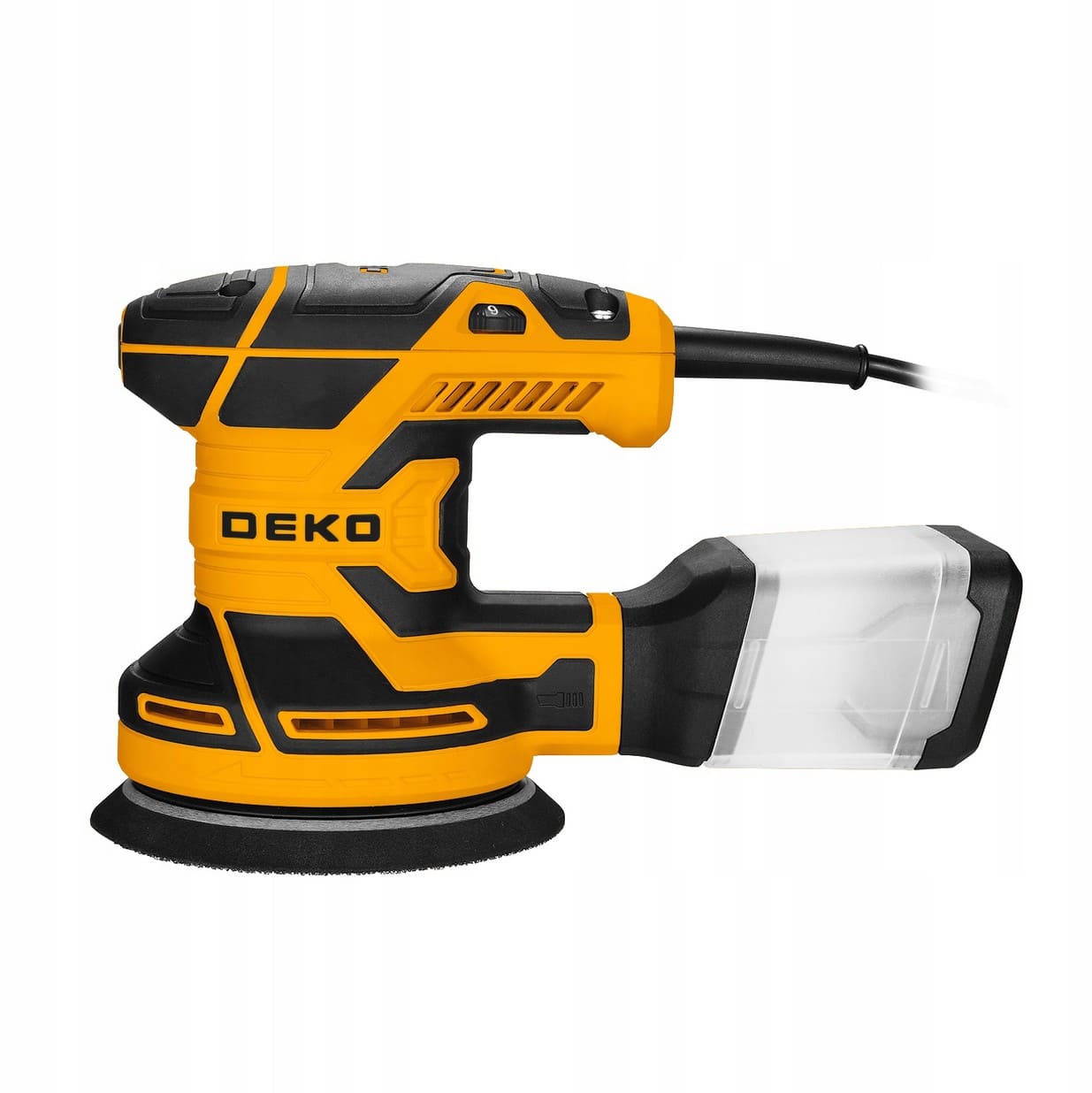 Oscillerande polermaskin 230V 125 mm, 320 W, 7000-14000 RPM, justering av sliprondeller, Deko