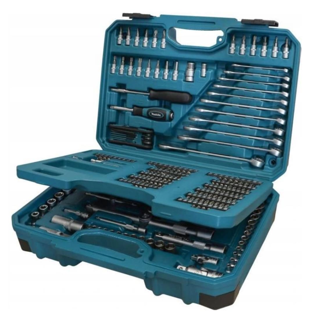 Hand tool set, tool case with 221 tools, MAKITA E-10883