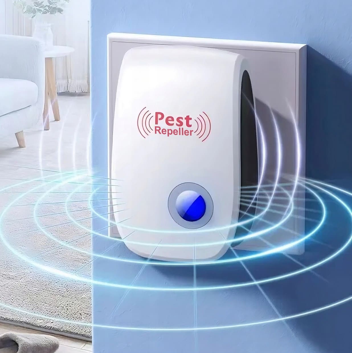 Mouse Repeller 3-Pack, Ultrasonic Deterrent for Mice, Rats, Insects