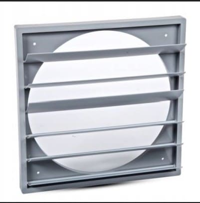 External Ventilation Grille with Gravity Shutter 549 x 549 mm