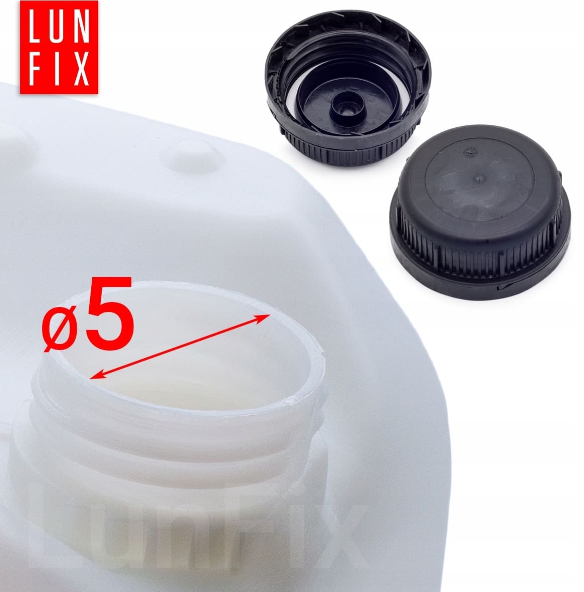 Vattendunk 20L med kran, kanister för dricksvatten, HDPE plast, LunFix