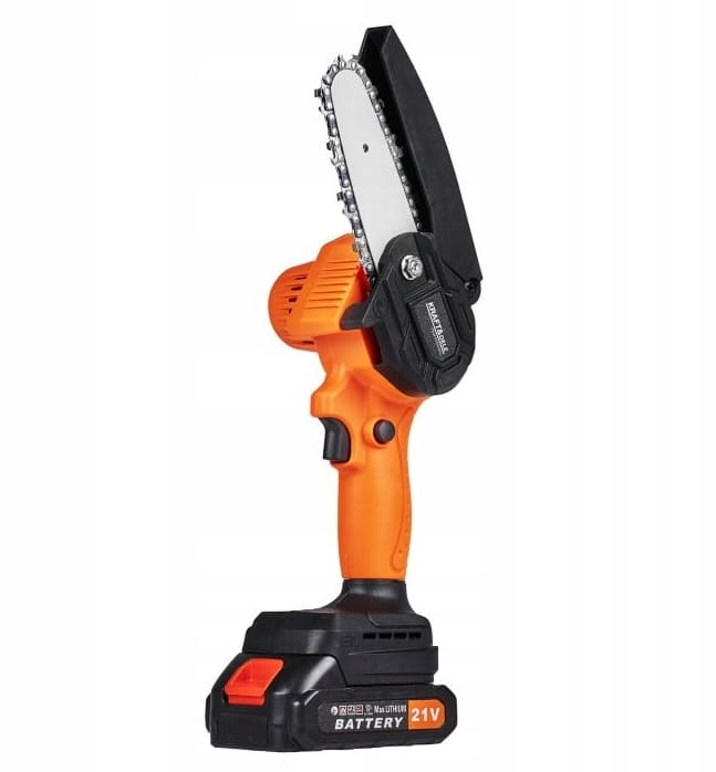 Chainsaw cordless with 2 batteries 2Ah 21V, Crosscut Saw 4, charger, bag, Kraft & Delle