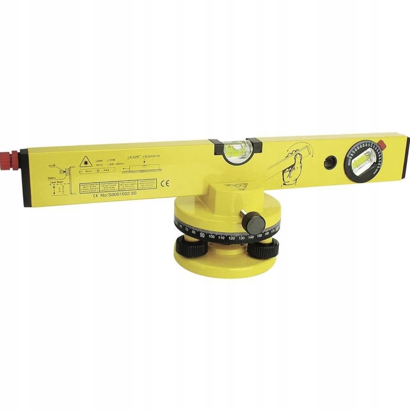Laserpass 30m, 40 cm, aluminium stativ, väska, Brueder Mannesmann
