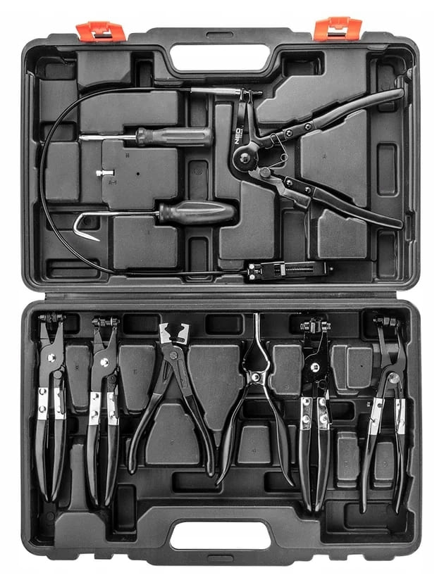 Hose Clamp Pliers 18÷54, 9-Piece set, NEO Tools