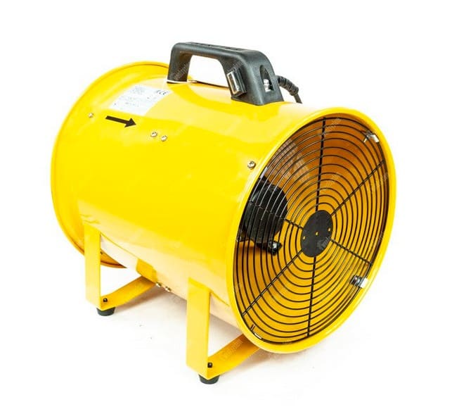 Portable Industrial Fan Axial 230W 1500 m³/h Yellow Tube Model, Master