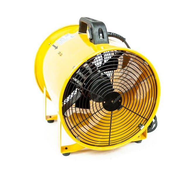 Portable Industrial Fan Axial 230W 1500 m³/h Yellow Tube Model, Master