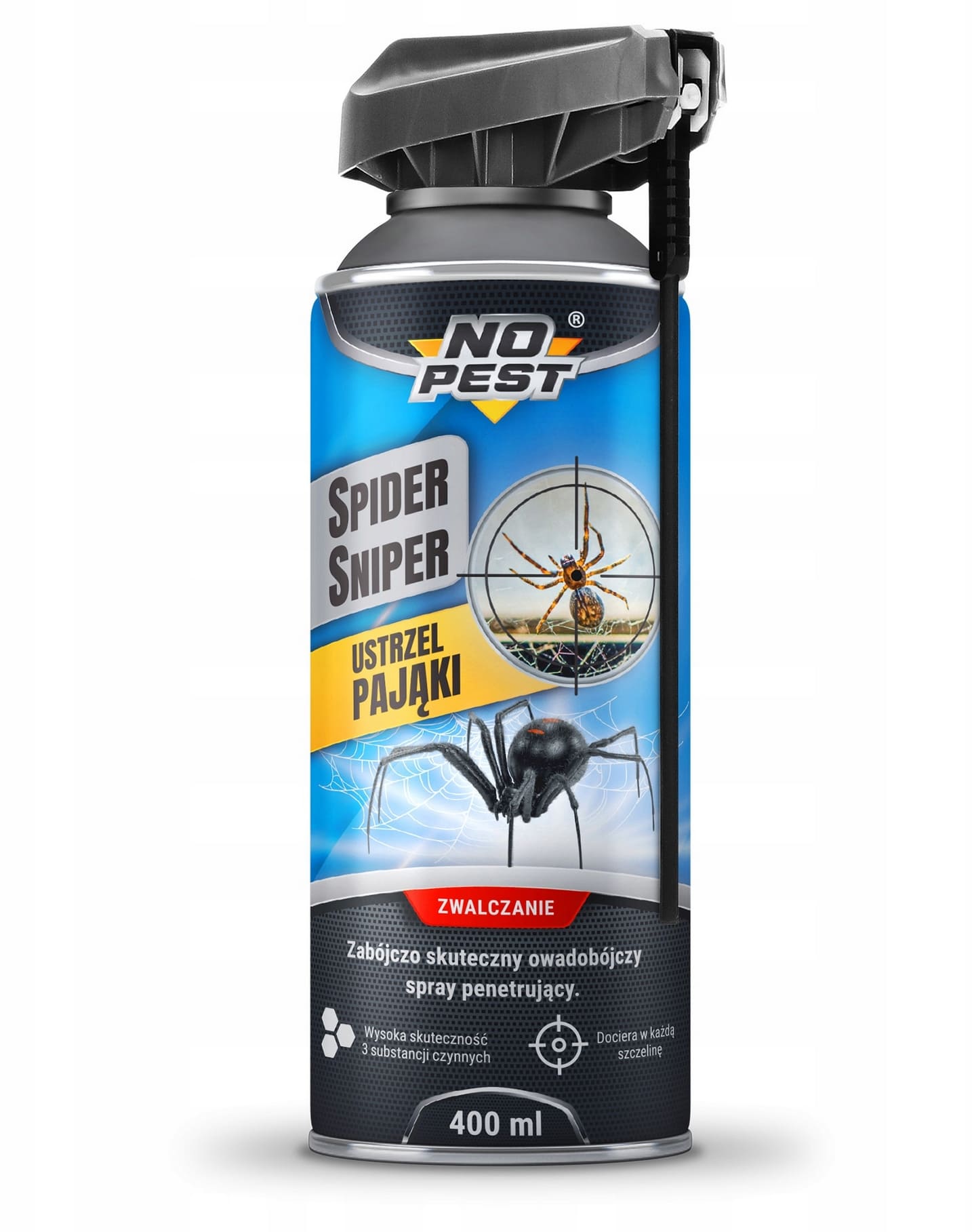 Insektsspray, flugspray, effektiv aerozol mot krypande och flygande insekter, Spider Sniper No-Pest