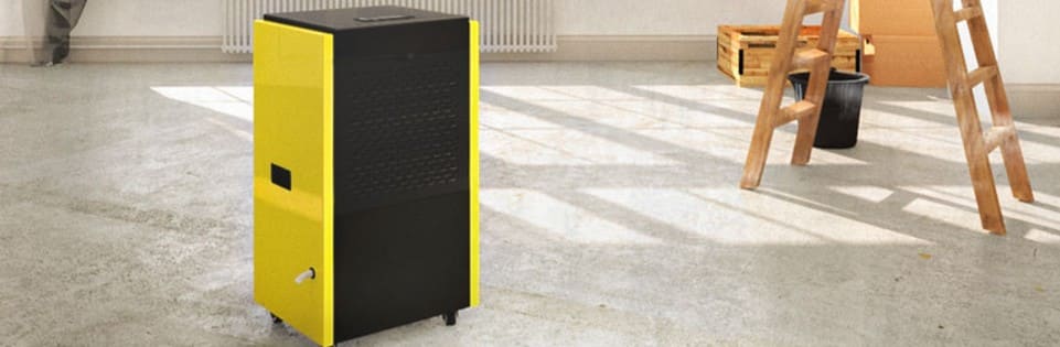 Avfuktare 90L / 24H för Bygg och Industri, kondensavfuktare, byggfläkt byggavfuktare 230V, Warmtec