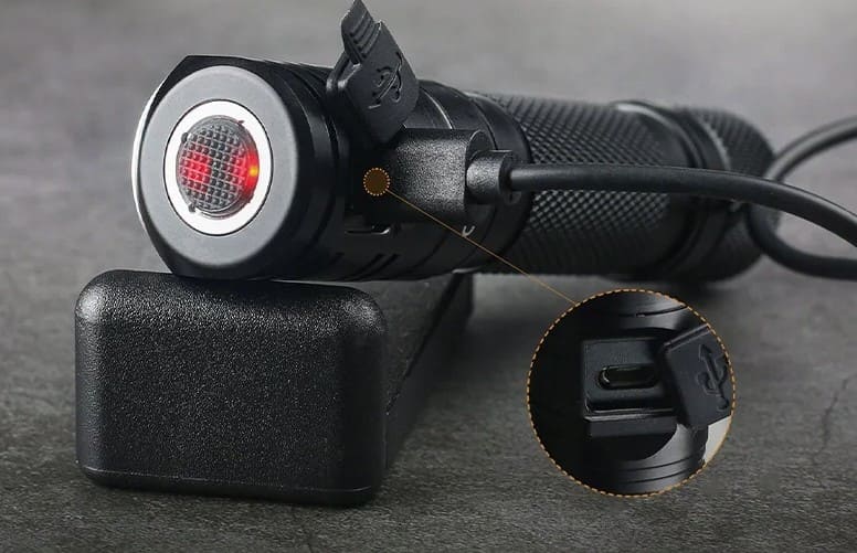 Pannlampa/ficklampa 1200 lumen USB-C