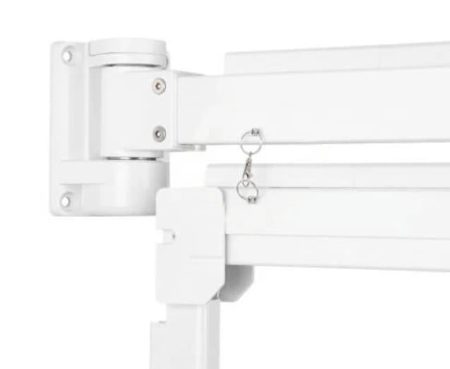 Monitorarm, roterande skärmhållare, lång skärmarm justerbar, väggfäste 178 cm, Spacetronik
