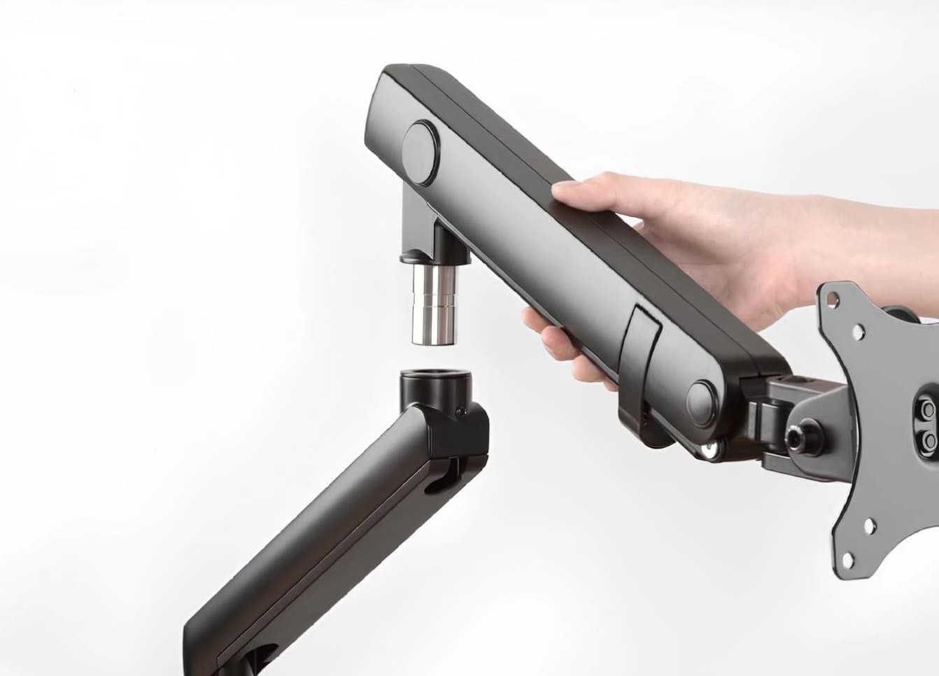 Desk Monitor Mount Arm 514 mm, 2 USB 3.0 Ports, Spacetronik