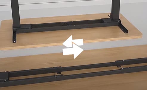 Höj- och sänkbart skrivbord utan toppskiva, elektriskt underrede för bord, max 127 cm höjd och 100 kg, Spacetronik ERGOLINE