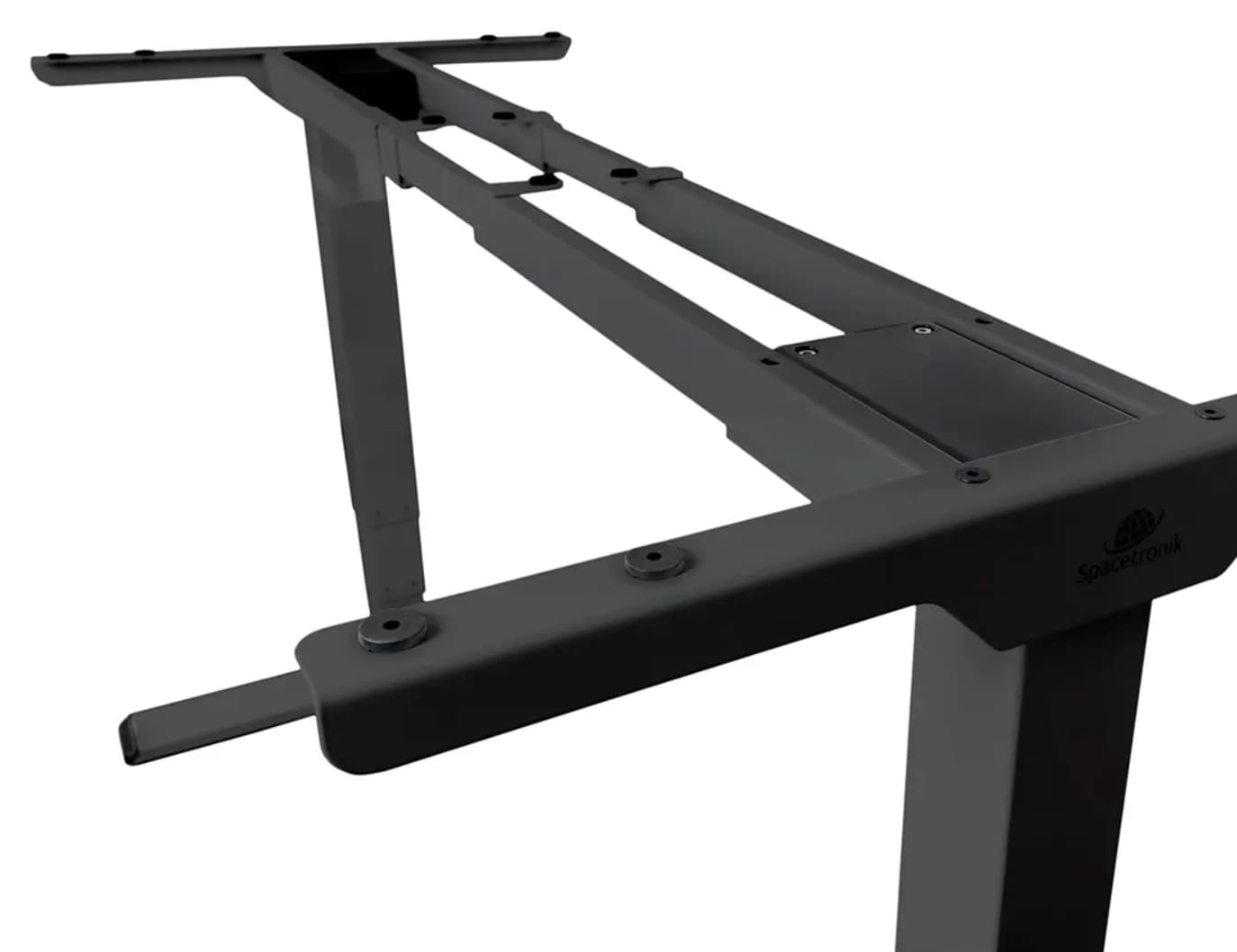 Höj- och sänkbart skrivbord utan toppskiva, elektriskt underrede för bord, max 127 cm höjd och 100 kg, Spacetronik ERGOLINE