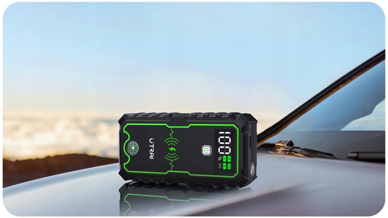 Super Kraftfull Powerbank och Booster för Snabbstart av Bilar, Starthjälp, 2500 A, 16000mAh