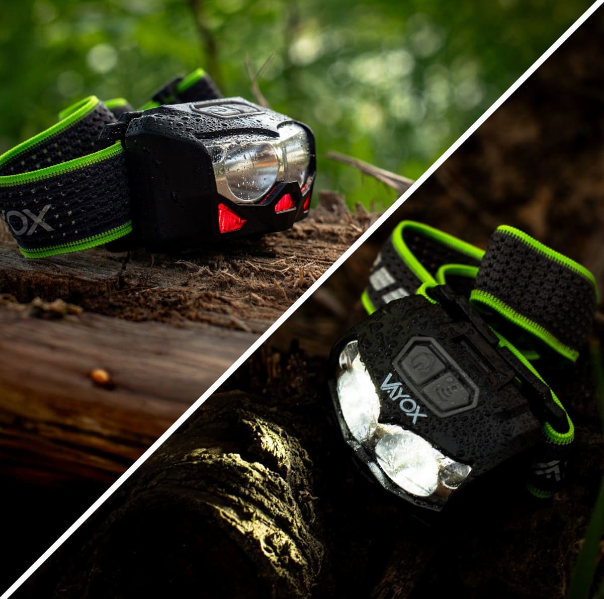 LED Headlight / Flashlight, Waterproof, USB-C Rechargeable, 500lm, VAYOX