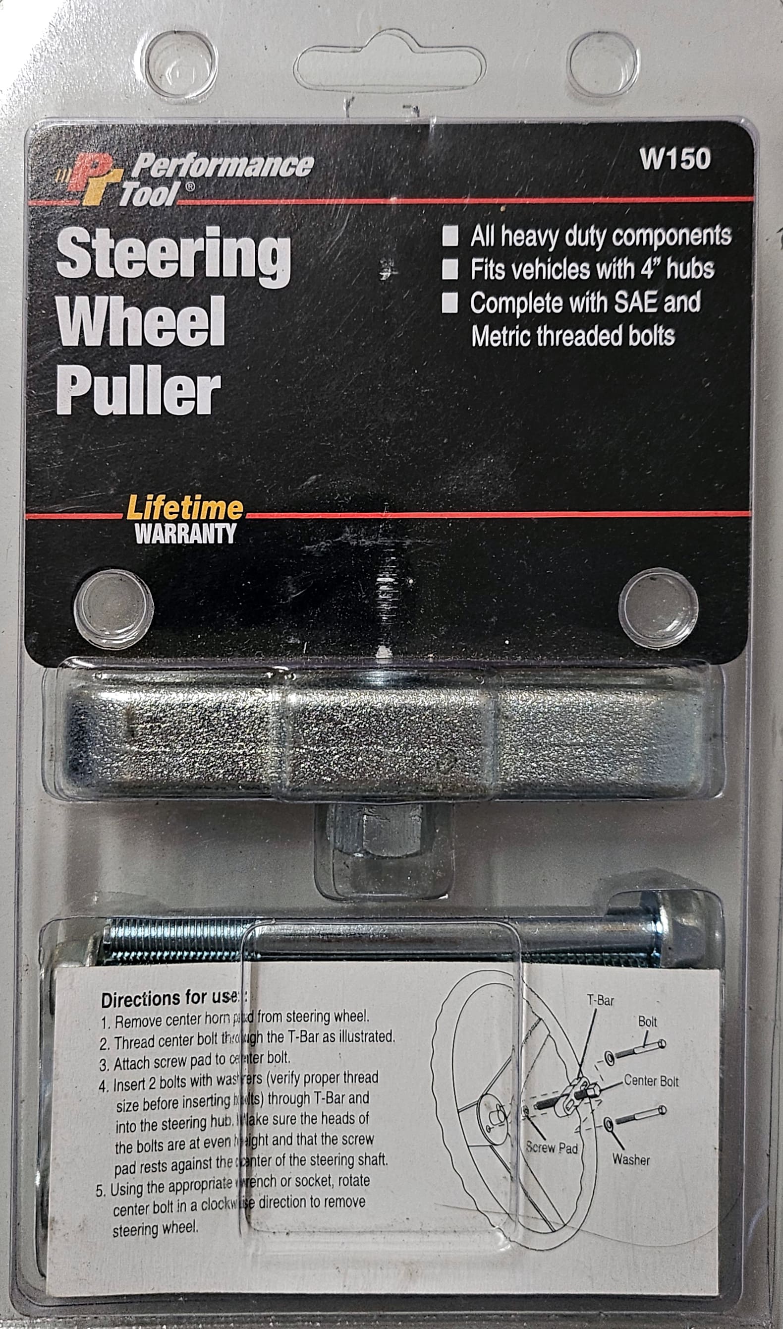 Steering wheel puller, Performance Tool