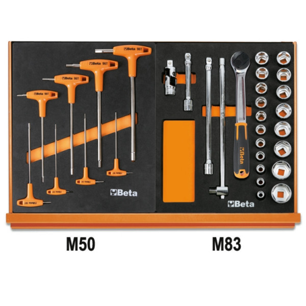 Universal 90-Piece Tool set with EVA Insert, BETA Tools