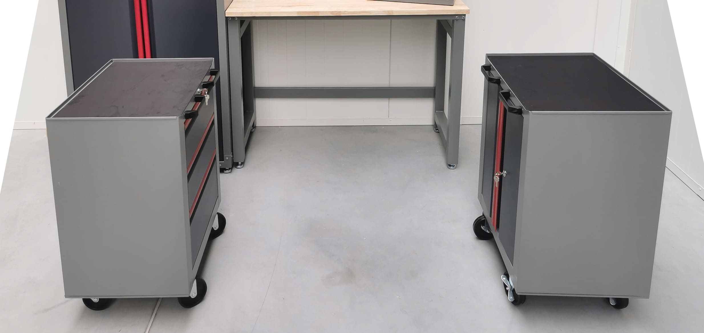 Verkstadsmöbler, komplett set för garage eller verkstad, Alfa 11, SEJFTI