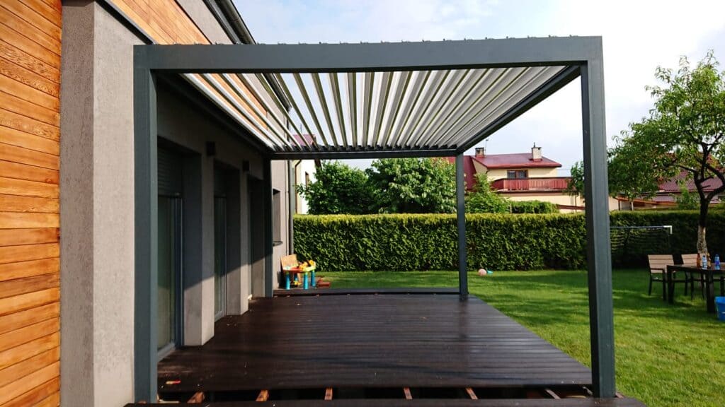 Pergola Aluminium COMFORT Luxe 3 x 3m with LED, Freestanding, Alluminio