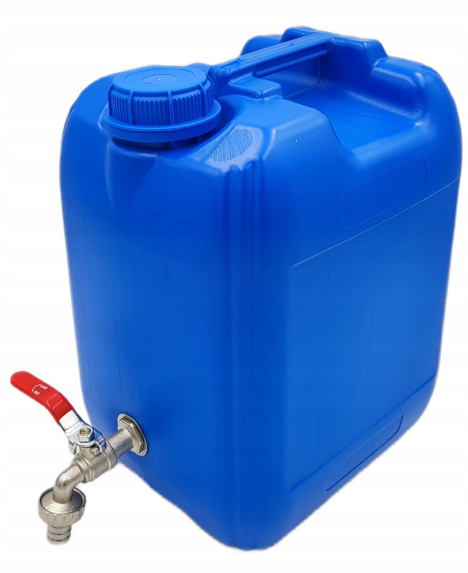 Water Container 20L Tap, cap, Carrying Handle, blue, 27 x 24 x 38.5 cm
