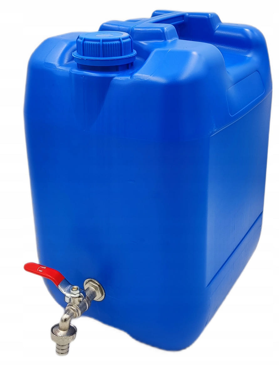 Water Container 20L Tap, cap, Carrying Handle, blue, 27 x 24 x 38.5 cm
