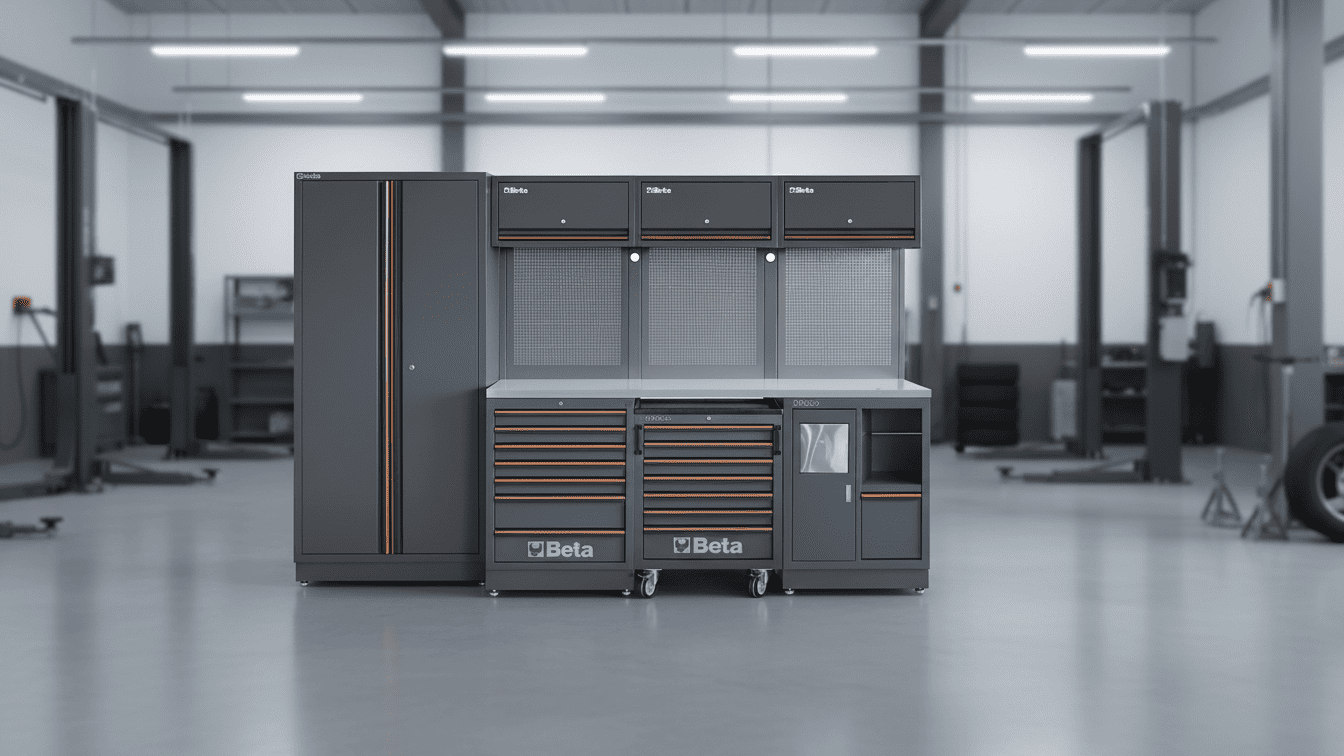 C45PRO 2.0 x – JUST NU: inkl. 268 verktyg och gratis frakt, Komplett Modulär Garageinredning, Verkstadsinredning, BETA Tools KAMPANJ