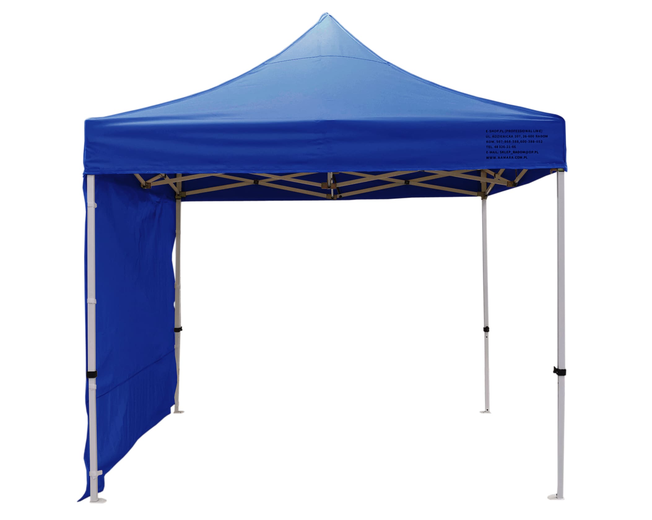 Premium popup tält 3 x 3m med 4 x 4 cm ben, robust handelstält, Namaxa